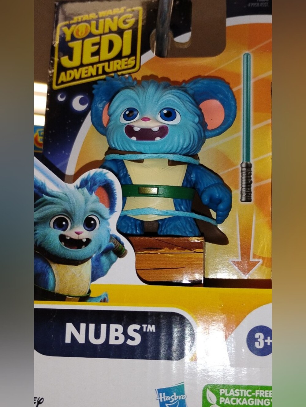 Star Wars Nubs Blue Plush Figure with Green Belt